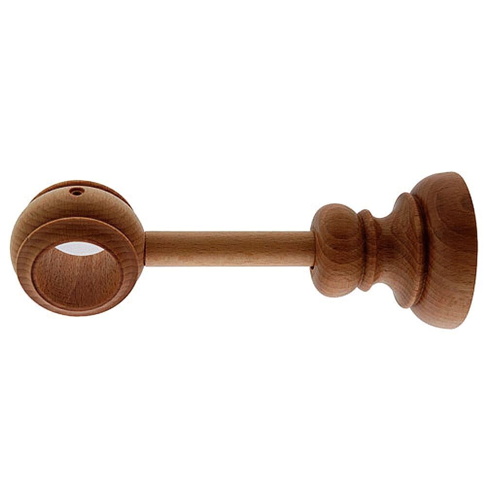 Ausziehbarer Holzträger 28x205 mm. Nussbaum