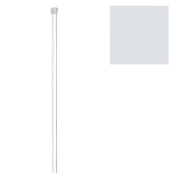 Barre de salle de bain droite extensible 18 mm. (1, 23-2, 16) Blanc