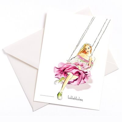 Carousel - card with color core and envelope | 035