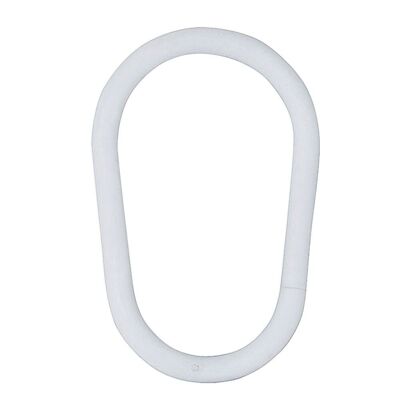 Pear Bath Ring 18 mm. (Bag 100 Units) White