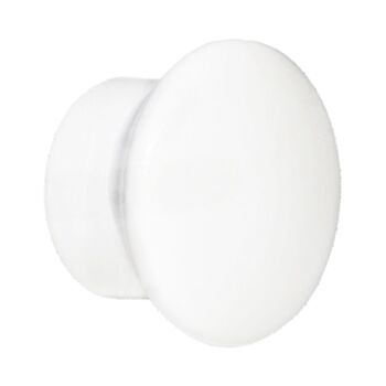 Borne en zirconium pour barres "20 mm. Bouchon Blanc (Pack de 2 unités)