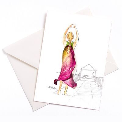 Time for you - card with color core and envelope | 039