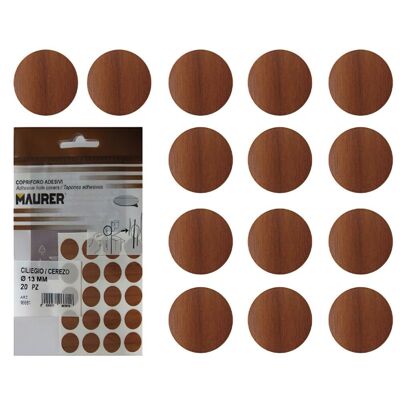 Cherry Adhesive Screw Covers (Blister 20 units)