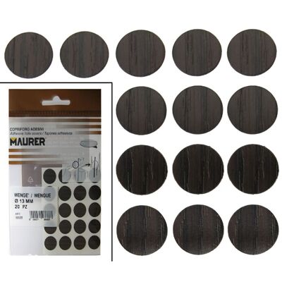 Wengue Adhesive Screw Covers (Blister 20 units)