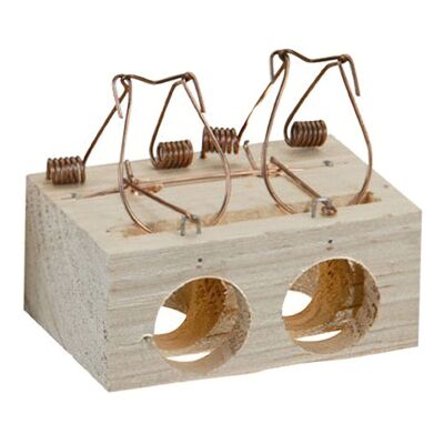 Wooden mouse trap 2 holes "28 mm.