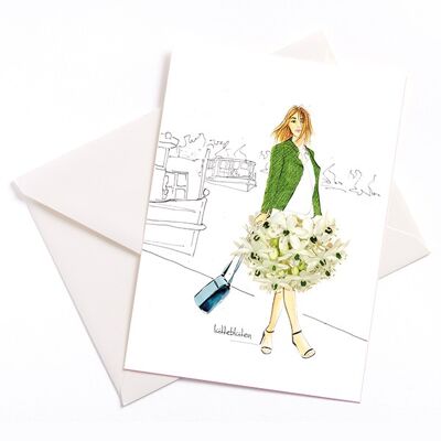 On the Alster – card with color core and envelope | 071