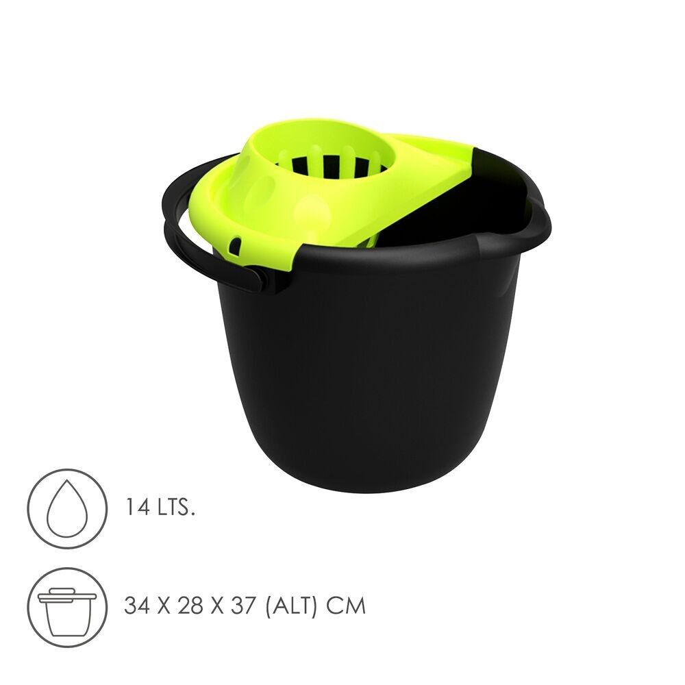 Wischeimer mit Rundpresse 14 Liter