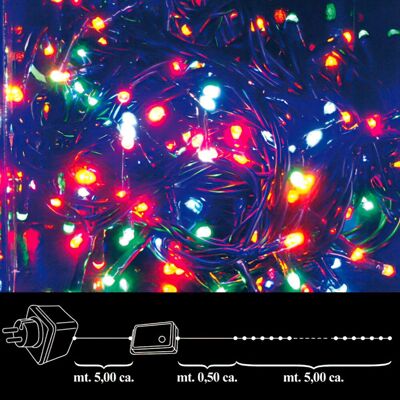 Luces Navidad 100 Leds Color Interior / Exterior Ip44