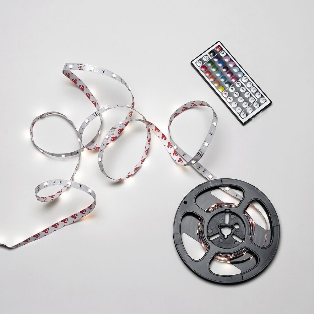 Multicolor RGB Led Strip With Adhesive Control With 150 Leds 36 W 12 V. 850 Lumens Multicolor Light IP 20 5 Meters