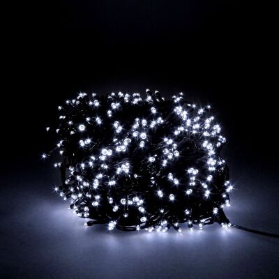 Christmas Lights Garland 1000 Leds Cold White Color. Indoor and Outdoor Christmas Light Ip44