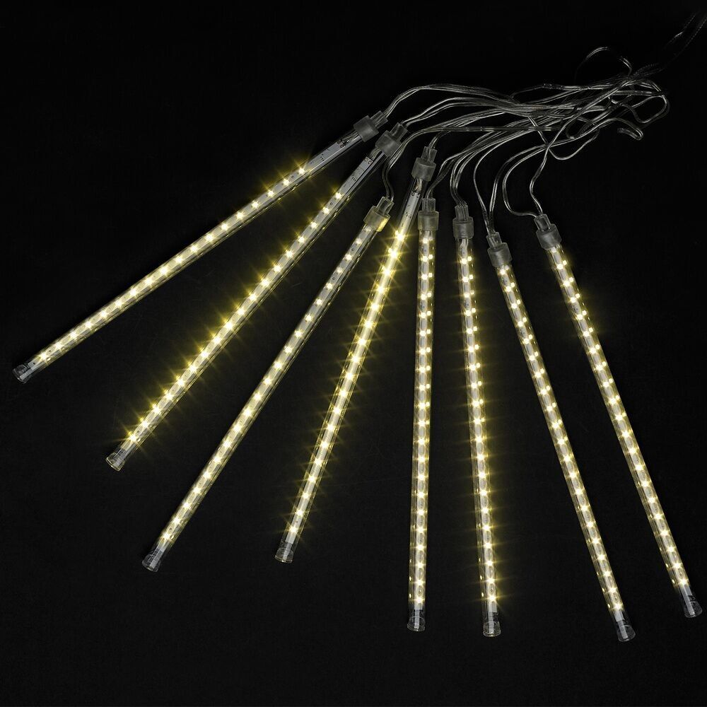 Garland Christmas Lights Led Rain 3 m.x 30 cm.  288 Leds Warm White Light.  Indoor/Outdoor Use Ip44 Transparent Cable.