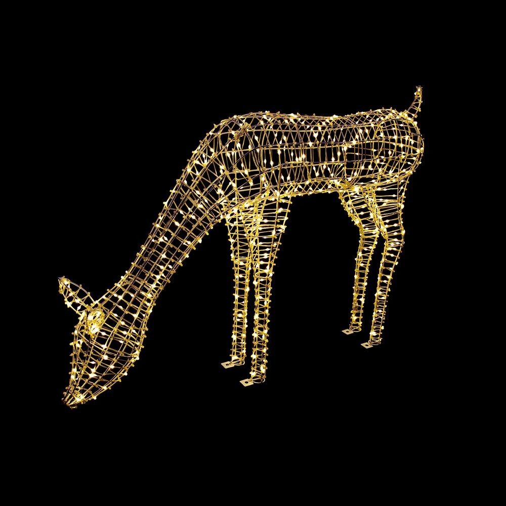 3D Deer Christmas Lights Ornament 550 LEDs.  Outdoor and Indoor Use Protection IP44 Height 73 cm.