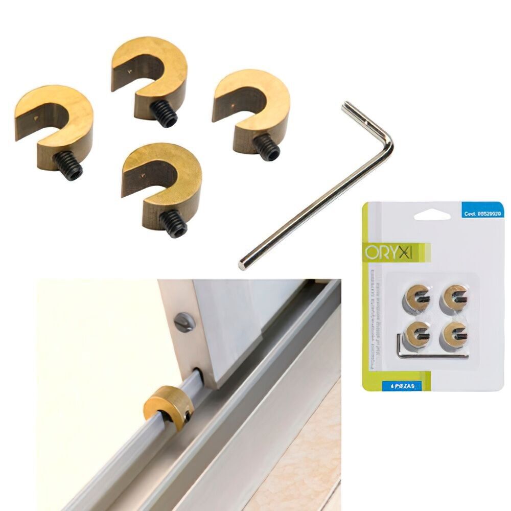 Protecteur de portes/fenêtres coulissantes Oryx (Blister 4 pièces)