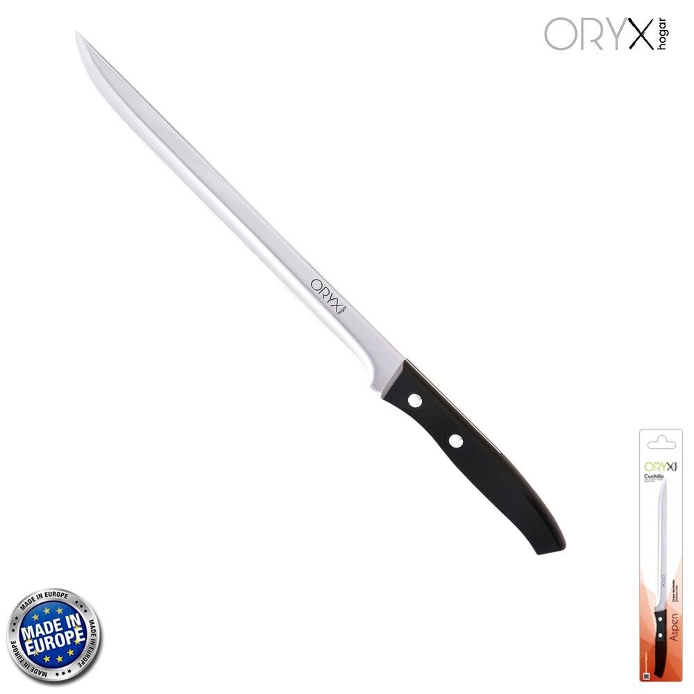 Coltello da Prosciutto Aspen Lama in Acciaio Inox 25 cm. Nero