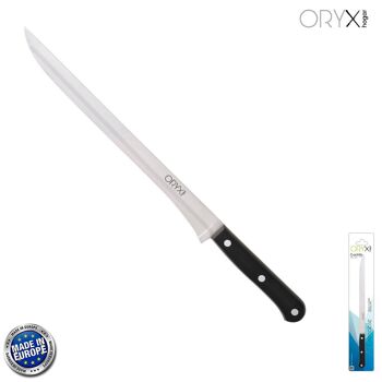 Couteau à Jambon Grenoble Lame Inox 25 cm. Noir