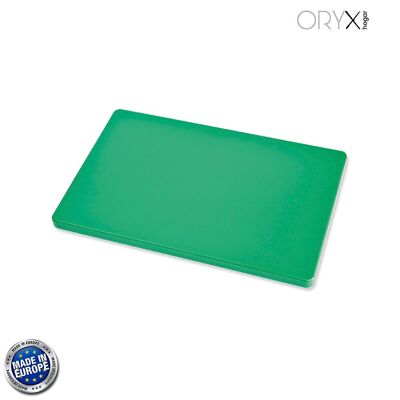 Schneidebrett aus Polyethylen 30x20x1,5 cm.  Grüne Farbe