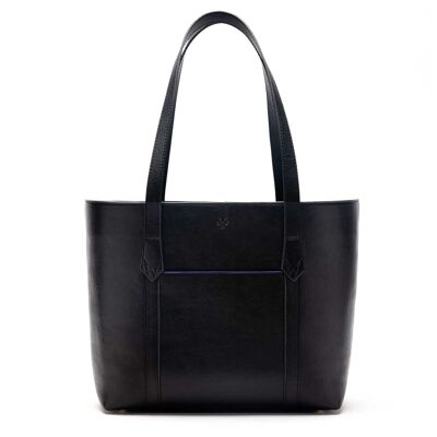 Maddox Tote Bag in Black & Cobalt Blue