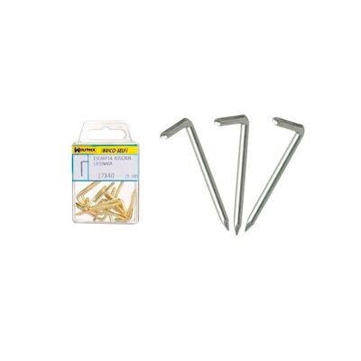 Steel Tip Hooks 17x40 mm. Brico Self 12 units