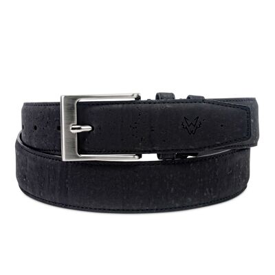 Cinturón de corcho en negro - M / L (35.5 ″ a 39.5 ″)