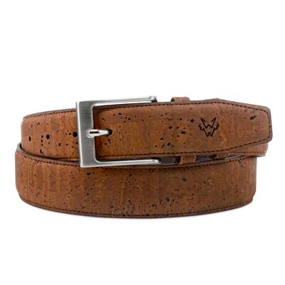 Cinturón de corcho en marrón - S / M (29,75 ″ a 35,5 ″)