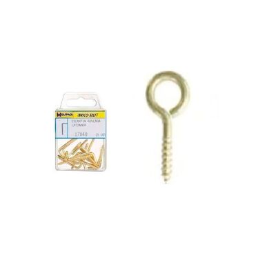 Closed Brass Buckle 17x40 mm. 15 units