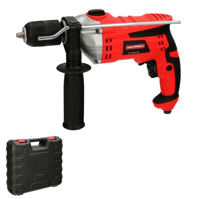 Hammer Drill With Variable Speed ​​1050 Watt.  Includes Briefcase, Handle and Metal Guide.
