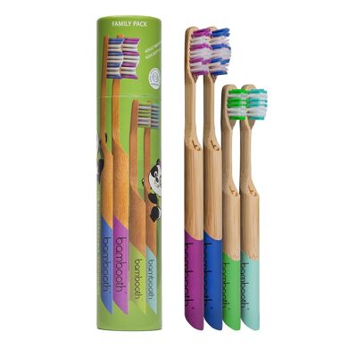 Brosse à Dents en Bambou - Pack Famille