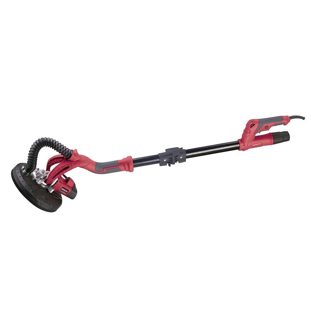 600-Watt-Trockenwand- und Deckenschleifer. Einstellbare Geschwindigkeit 600/1500 U/min Teleskopgriff Ergonomischer Griff Schleifgotele