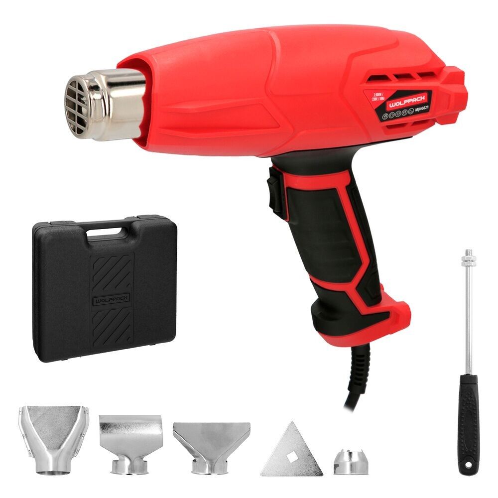 Pistola ad aria calda da 2000 Watt.  2 Potenze Con Accessori. Stripper, pistola stripper ad aria calda