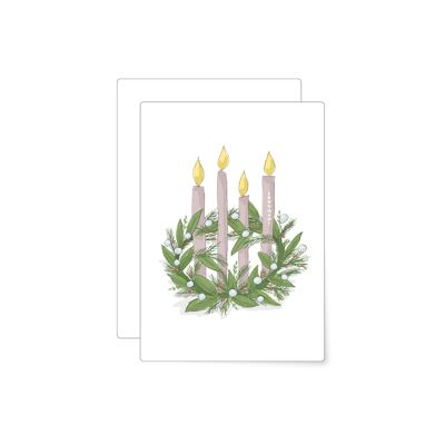 Adventskranz | Postkarte