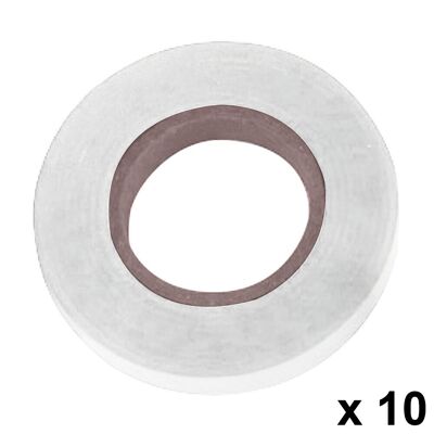 Bindeband 11 x 0,15 mm. x 26 Meter Weiß (Packung mit 10 Rollen)