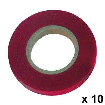 Nastro di legatura 11 x 0,15 mm. x 26 metri Rosso (Confezione 10 Rotoli)