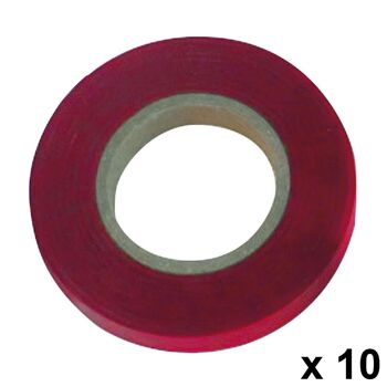 Ruban de liaison 11 x 0,15 mm. x 26 mètres Rouge (Pack 10 Rouleaux)