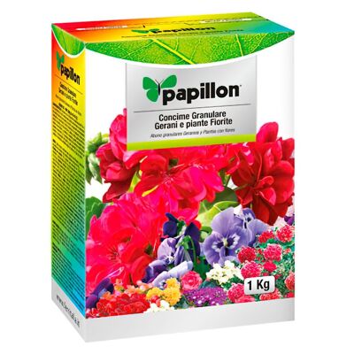 Abono Grano Papillon Geranios y Flores 1 Kg