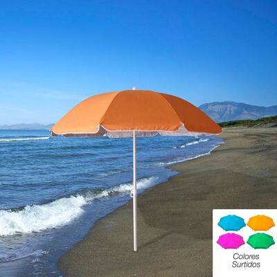 Parasol de plage en aluminium avec protection UV 200 cm.