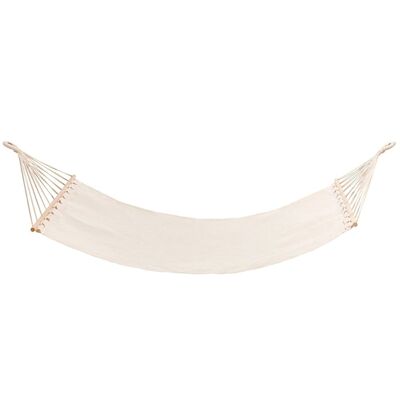 Hanging Hammock With Crossbar Natural Color 200x100 cm.