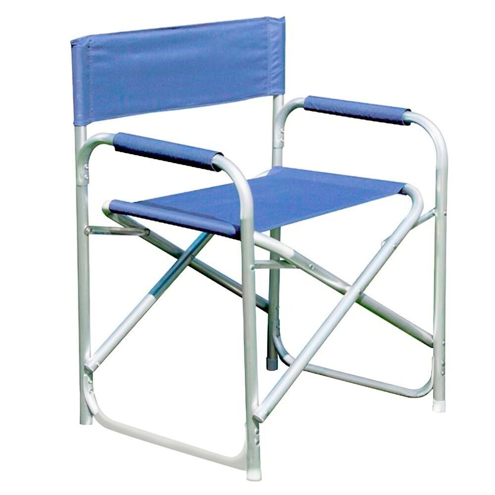 Blue Director Aluminum Beach Chair