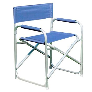 Chaise de plage en aluminium Director bleue
