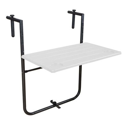 Hanging Folding Table for Balconies / Terraces 36x60 cm. Adjustable Height