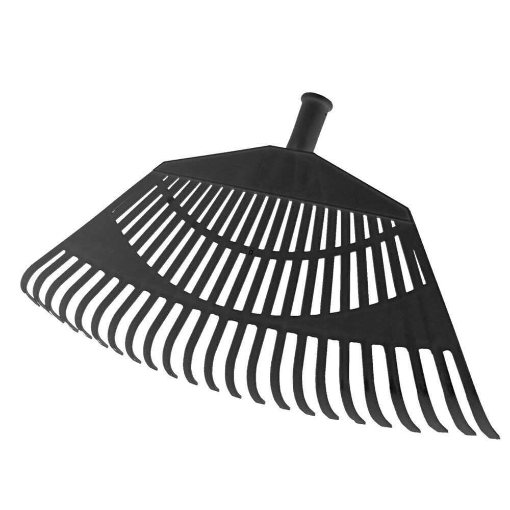 Rastrello in plastica trapezoidale nero 32 denti