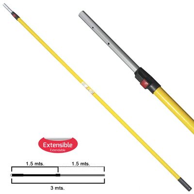 Samurai Extendable Aluminum Handle 1, 5+1, 5 Meters