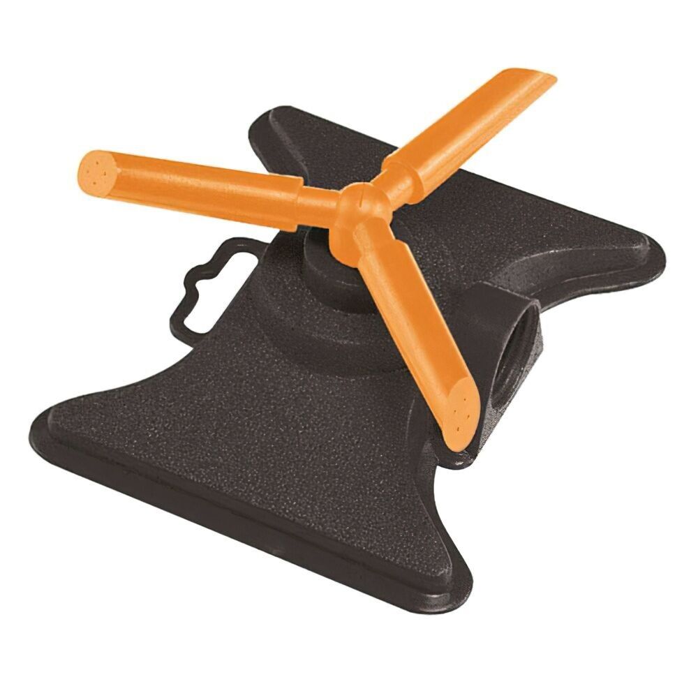 Irrigatore in plastica rotante a 3 bracci