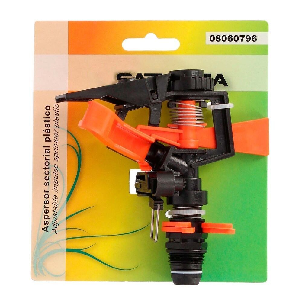 Irrigatore per irrigazione regolabile a settore in plastica richiede 1/2" in plastica, irrigazione da giardino/prato