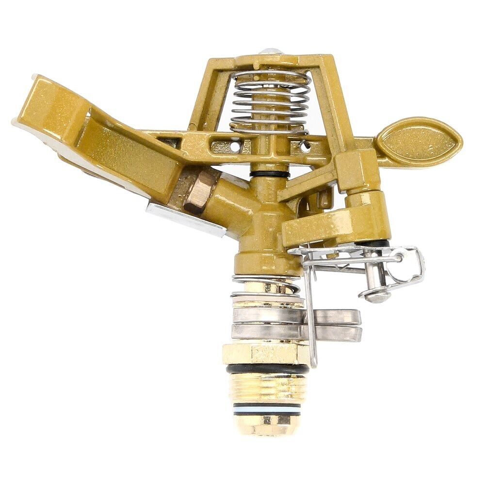 Irrigatore per irrigazione regolabile settoriale in metallo richiede 1/2" in zinco, irrigazione da giardino/prato