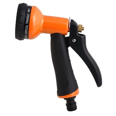 Garden Irrigation Gun Hose Metal Soft-Touch 10 Positions