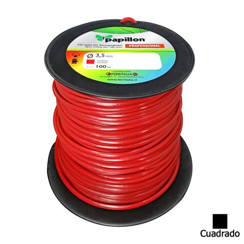 Hilo Nylon Cuadrado Profesional  " 3, 5mm (Bobina 100 Metros)