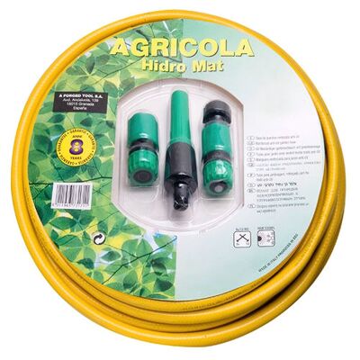 Hydro Mat Garden Hose "15 mm. - 5/8" Roll 15 Meters With Accessories