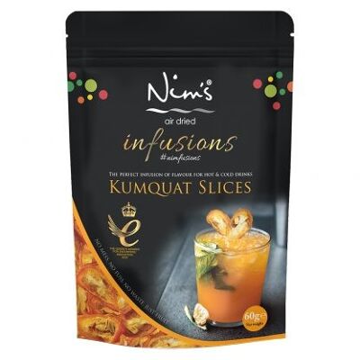 Guarnición de bebida de kumquat secada al aire de Nim's (60 g)