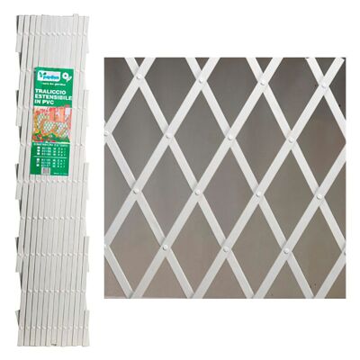 White Pvc Lattice Extensible 4x1 meters.