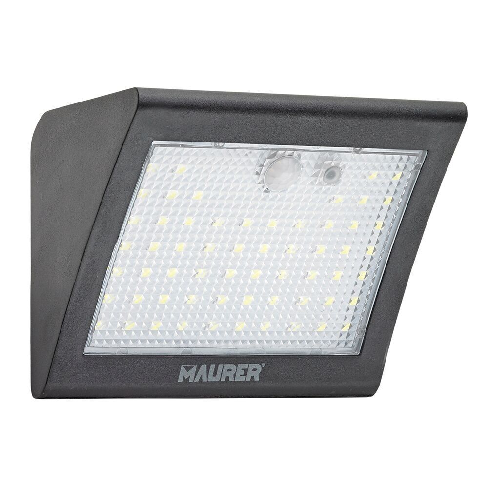 Applique Solare a Led 250 Lumen con Sensore di Movimento e Crepuscolare IP65